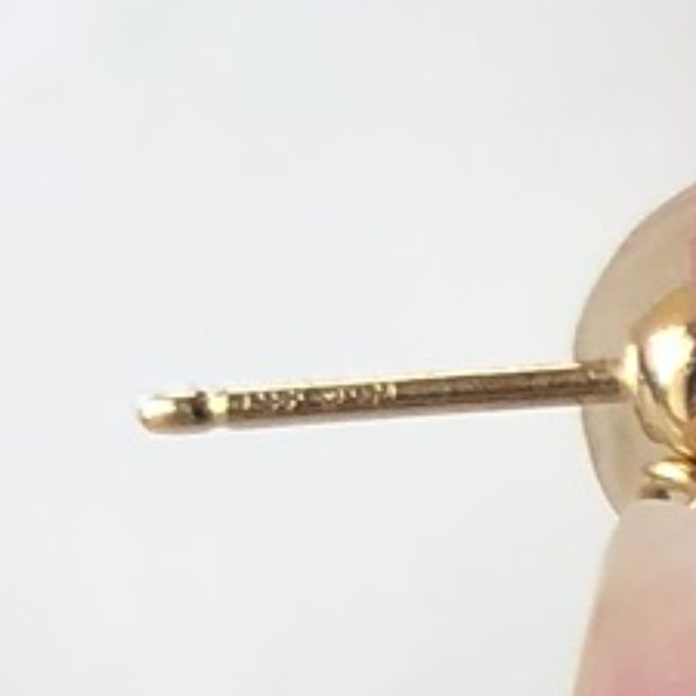 14 karat yellow gold dangling earrings - Picture 6 of 6